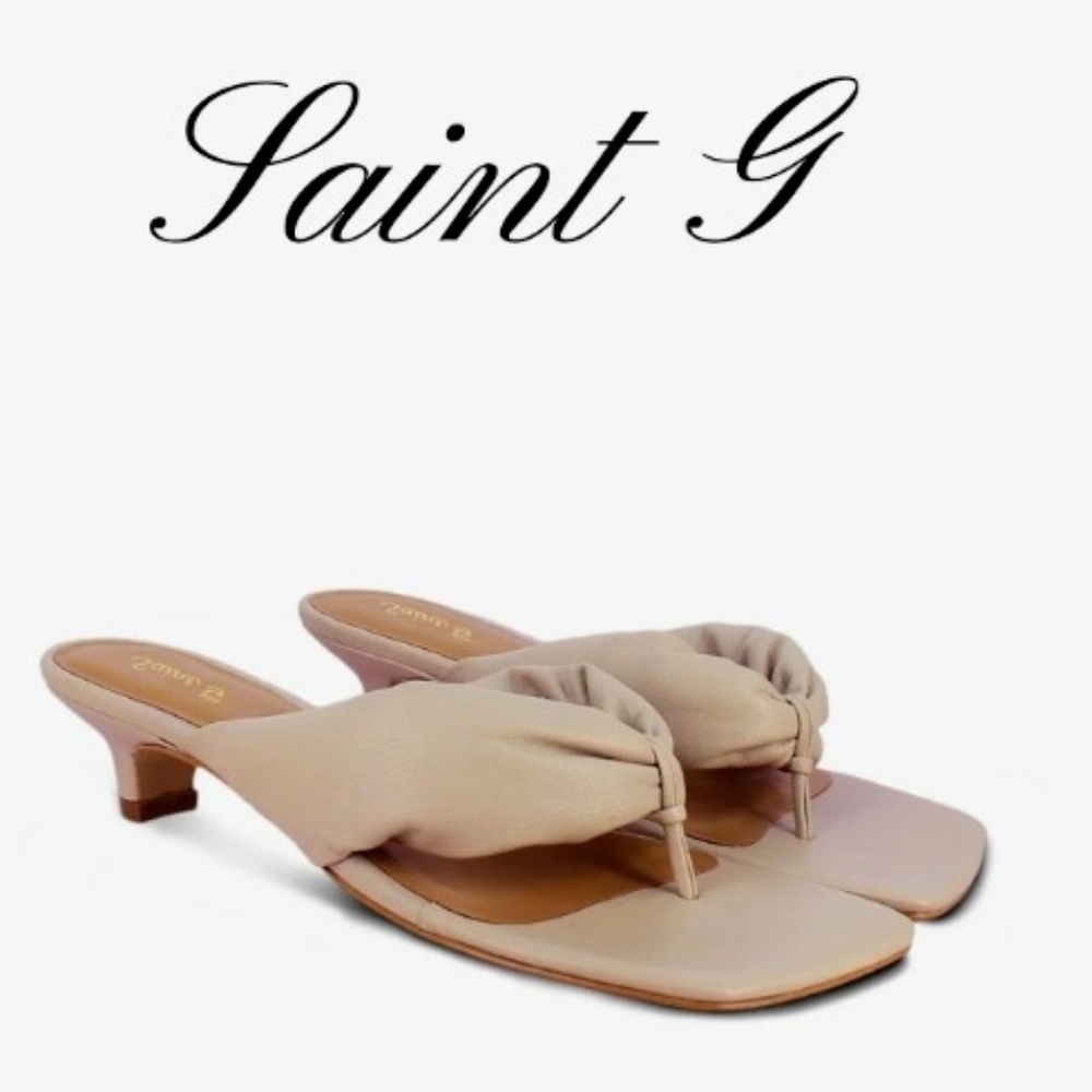 NIB Saint G Women's heeled Thong Sandal